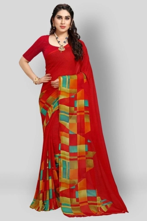 anand-sarees-red-georgette-saree-with-blouse-piece-pack-of-1