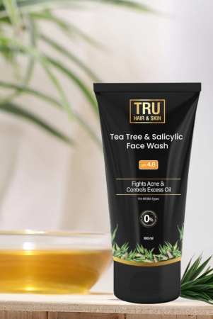 Tea Tree Facewash For Sensitive Acne-Prone Skin | Contains Salicylic Acid & Tea Tree | 100ml | DEAL |-Default