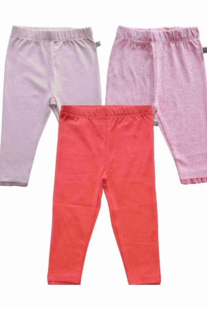 3pc Combo Leggings (Light Pink+Coral+Pink Mel)