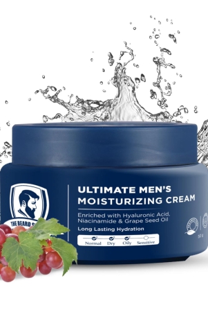 sulphate-free-ultimate-mens-moisturizing-cream-enriched-with-hyaluronic-acid-niacinamide-grape-seed-oil-for-long-lasting-hydration-50-gm