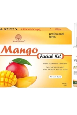 soundarya-herbs-facial-kit-140gm-with-free-100ml-vitamin-c-facial-toner-achieve-a-radiant-glow-mango-facial-kit