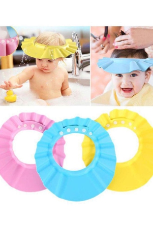 eighteen-enterprise-baby-toddler-shampoo-bath-shower-cap-wash-hair-ear-shield-set-of-3-none