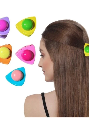 lykaa-stylish-premium-matte-plastic-hair-clutcherclaw-clip-hair-for-women-girls-multicolor-5pcs-multi