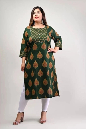 swasti-green-cotton-womens-straight-kurti-pack-of-1-none