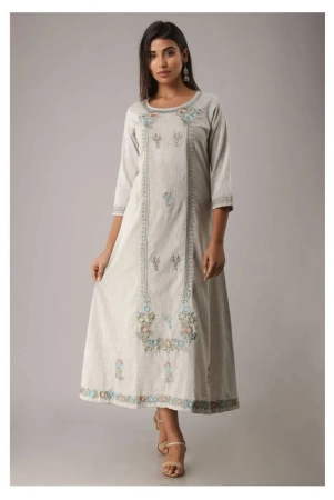 mauka-light-grey-cotton-womens-a-line-kurti-pack-of-1-l