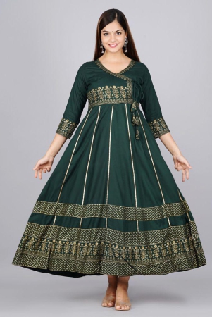 glorious-green-rayon-womens-anarkali-kurti-pack-of-1-none