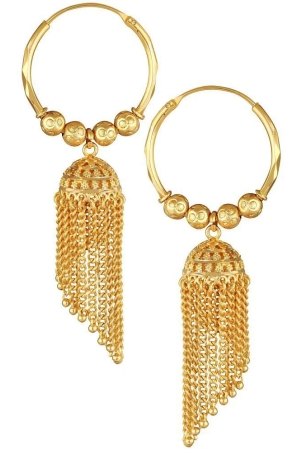 vivastri-golden-jhumki-earrings-pack-of-1-golden