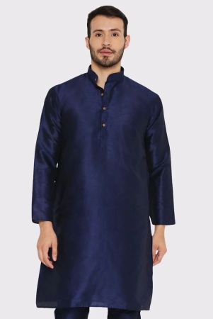 maharaja-navy-blue-silk-mens-regular-kurta-pack-of-1-none