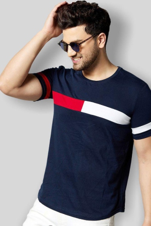 GESPO - Navy Blue Cotton Regular Fit Mens T-Shirt ( Pack of 1 ) - None