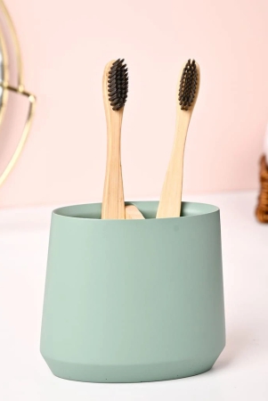 von-casa-green-polyresin-toothbrush-holder