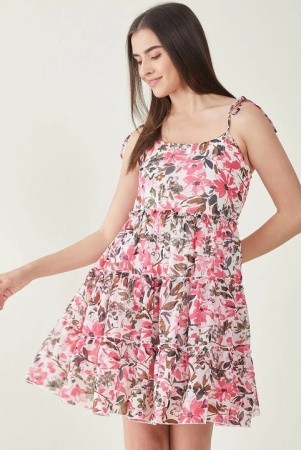 floral-printed-shoulder-straps-tiered-georgette-fit-flare-dress