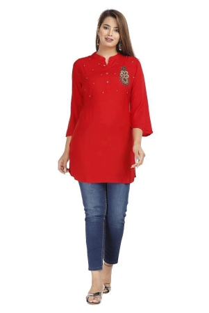 jc4u-red-rayon-womens-straight-kurti-pack-of-1-l