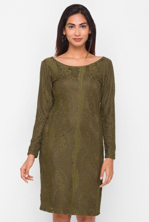 globus-olive-cotton-blend-womens-bodycon-dress-pack-of-1-none