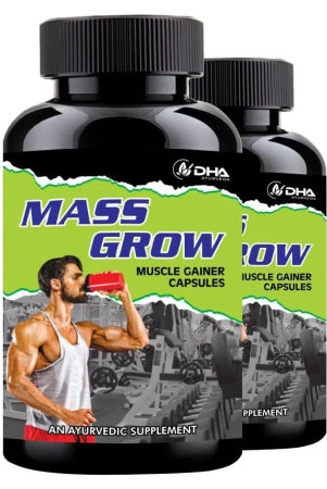 dha-ayurveda-mass-grow-herbal-muscle-grow-supplement-capsule-60-nos-pack-of-2