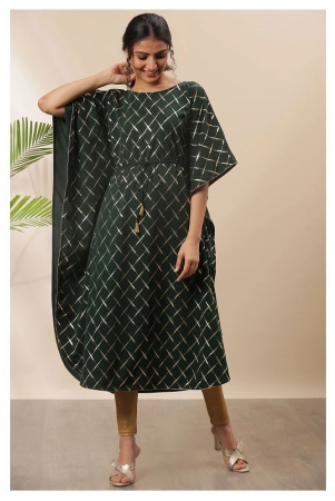 janasya-green-crepe-womens-kaftan-kurti-pack-of-1-s