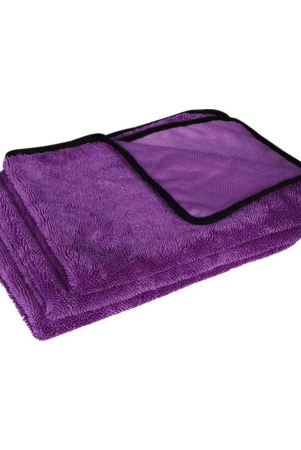 Auto Hub Purple 600 GSM Drying Towel For Automobile ( Pack of 3 )