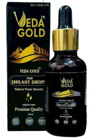 PURE HIMALAY SHILAJIT DROP, VEDA GOLD PURE HIMAYAN SHILAJIT DROP, AYURVEDIC 100% NATURAL SHILAJIT DROP 30ML