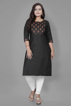 riaana-cotton-blend-printed-straight-womens-kurti-black-pack-of-1-none