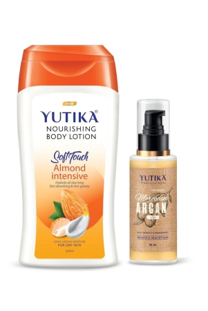 yuthika-almond-body-lotion-200ml-and-moroccan-argan-oil-for-hair-30ml-nourishing-bodylotion-argan-hair-oil-combo-pack