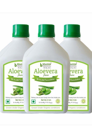 bhumija-lifesciences-aloevera-fiber-rich-juice-health-drink-liquid-3-l-pack-of-3