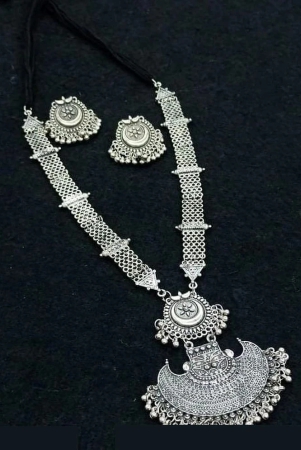 samridhi-dc-silver-alloy-necklace-set-pack-of-1-silver