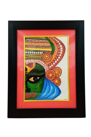 indrico-mandala-paintings-craft-dot-art-decor-traditional-handmade-original-painting-by-artist-with-black-frame-original-painting