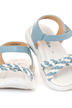 Bonito Blue Flat Sandal for Girls (2-4.5 yrs) - 2.5 - 3 years, Blue