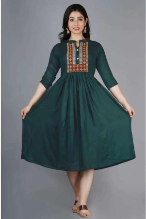 ofline-selction-green-cotton-blend-womens-anarkali-kurti-pack-of-1-none