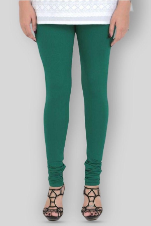 vami-dark-green-cotton-womens-leggings-pack-of-1-free-size