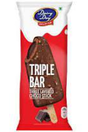 Dairy Day DAIRY DAY TRIPLE BAR THREE LAYERED CHOCO STICK