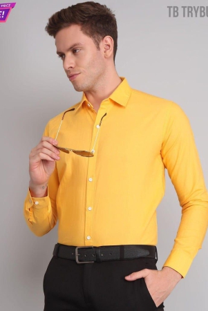 Yellow Men's Business Shirt