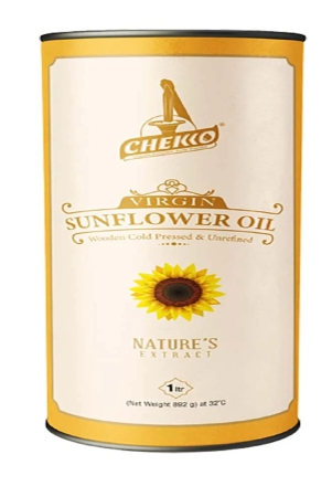 Chekko Virgin Sunflower Oil, 1 Ltr