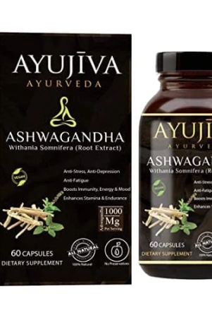 AYUJIVA Ashwagandha Capsules-60 Veg Caps?