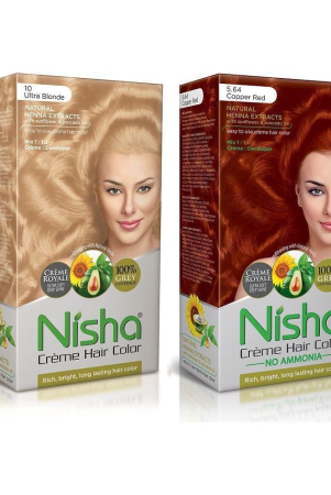 nisha-cream-hair-color-100-grey-coverage-permanent-hair-color-blonde-ultra-and-copper-red-150-g-pack-of-2