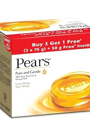 Pears Pure & Gentle Soap 75 Gms Buy 3 Get 1