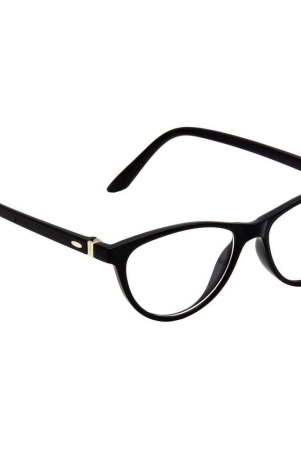 Hrinkar Trending Eyeglasses: Black Cat-eyed Optical Spectacle Frame For Men & Women |HFRM-BK-13