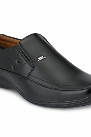 Stylelure Synthetic Leather Black Formal Office Shoes Slip On For Men/ Best for Office Shoes