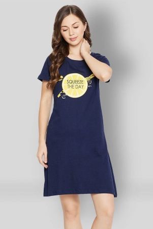 clovia-navy-blue-cotton-womens-nightwear-night-dress-m