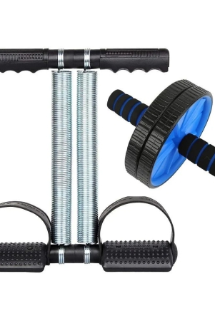 tummy-trimmer-ab-wheel-roller-with-mat-combo-abs-exercise-fitness-equipment-for-home-gym-perfect-gym-multi-color