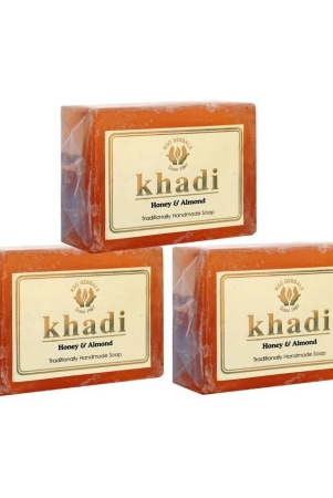 khadi-honey-almond-handmade-soap-125-gm-pack-of-3