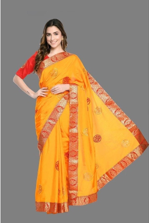 ofline-selction-orange-silk-saree-with-blouse-piece-pack-of-1-orange