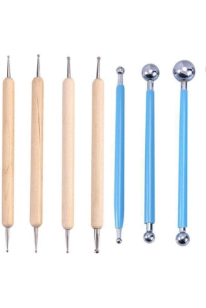 shb-9-piece-ball-and-wooden-dotting-tool-set-embossing-stylus-for-clay-pottery-ceramic-nail-art-and-polymer-clay-multi-colour