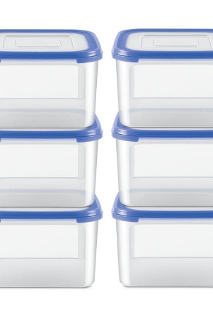 milton-stacko-360-degree-plastic-storage-container-7-set-of-6-266-litres-each-blue-storage-jar-air-tight-kitchen-organiser-container-set-refrigerator-safe-bpa-free-stackab