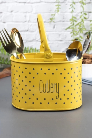 polka-dot-cutlery-holder-yellow