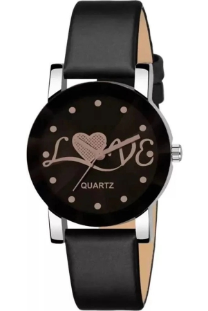 acnos-black-leather-analog-womens-watch