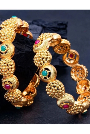 sukkhi-eye-catchy-gold-plated-meenakari-bangle-set-for-women-set-of-2-none