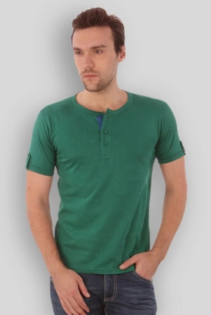 campus-sutra-green-cotton-regular-fit-mens-t-shirt-pack-of-1-s