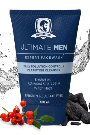 ultimate-men-expert-face-wash-with-activated-charcoal-for-deep-cleansing-non-drying-100-gm