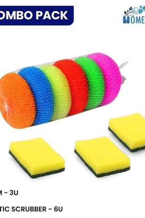 hometales-cleaning-combo-sponge-scrub-pad-3u-plastic-scrubber-6u