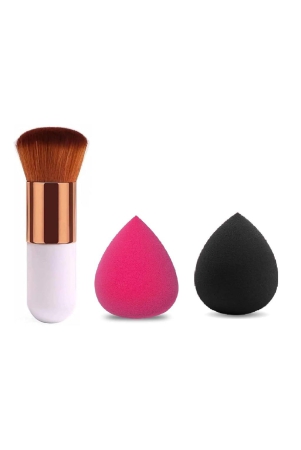 1-round-foundation-makeup-brush-2-pieces-makeup-sponge-blender-mini-foundation-brush-with-2pcs-blender-puff